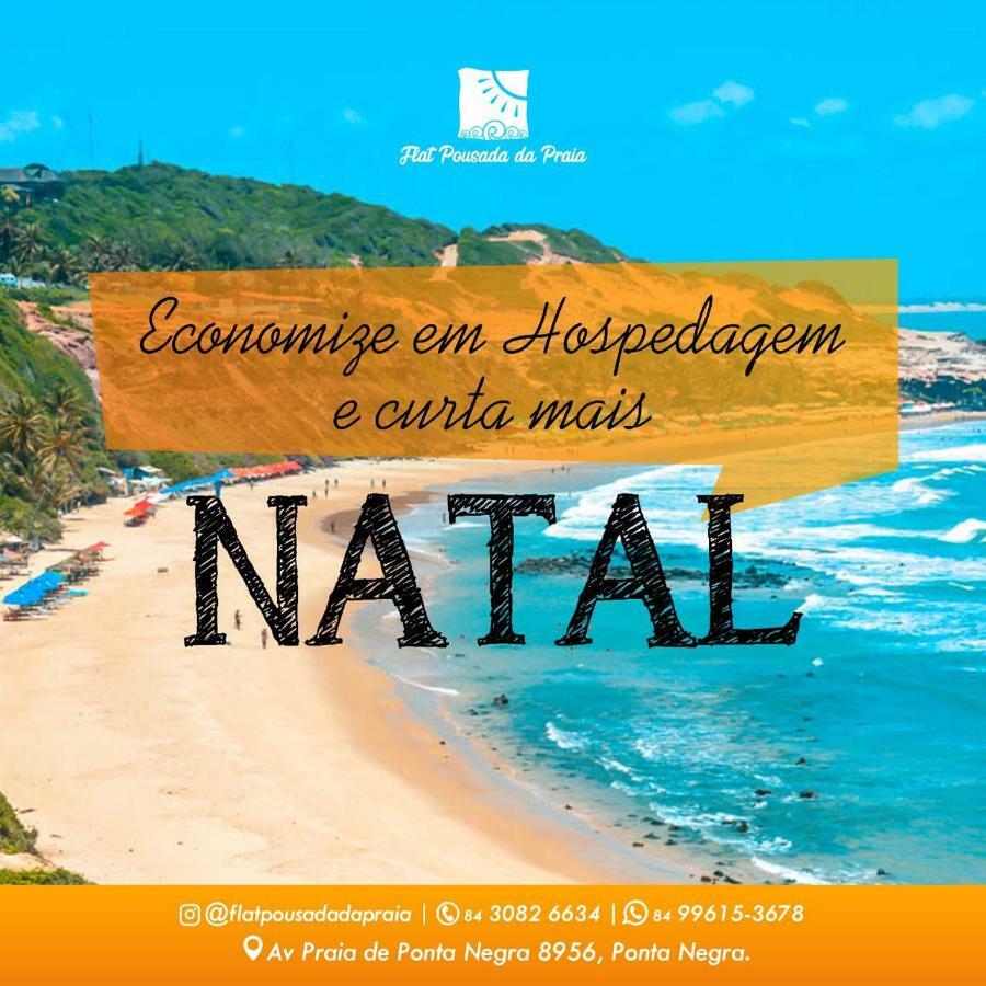 Flat Pousada da Praia Natal Bagian luar foto